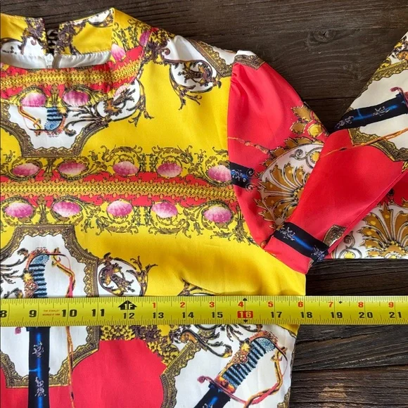 Dolce & Gabana 2011 vintage silk sheath dress swords and filigree - Picture 13 of 16